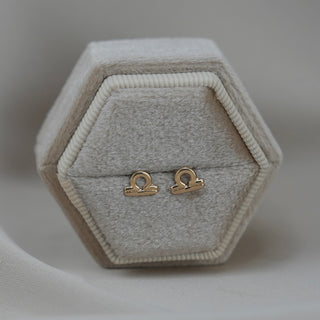 14k Gold Zodiac Sign Earrings