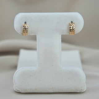 14k Gold Huggie Earrings