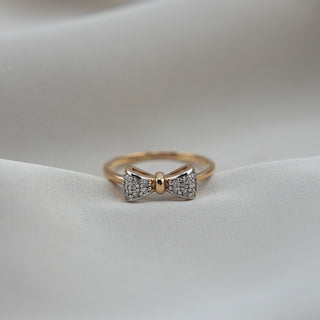 14k Gold Bow Ring