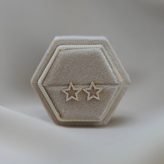 14k Gold Star Earrings