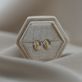 14k Gold Virgencita Earrings