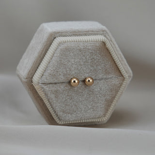 14k Gold Ball Earrings