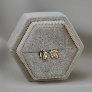 14k Gold Zodiac Sign Earrings