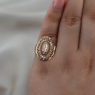 14k Gold Virgencita Ring