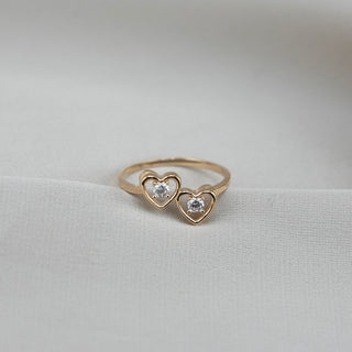 14k Gold Heart Ring