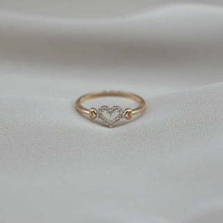 14k Gold Heart Ring