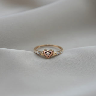 14k Gold Heart Ring