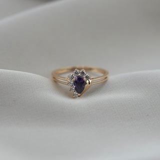 14k Gold Purple Fancy Ring