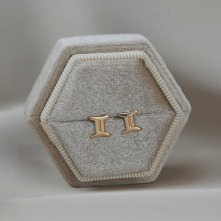 14k Gold Zodiac Sign Earrings
