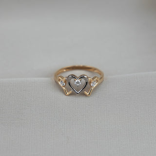 14k Gold Heart Ring
