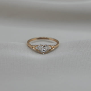 14k Gold Heart Ring