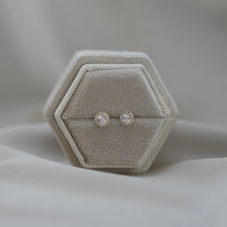 14k Gold Cluster Earrings