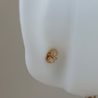 14k Gold Hawaiian Flower Earrings