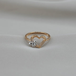 14k Gold Heart Ring