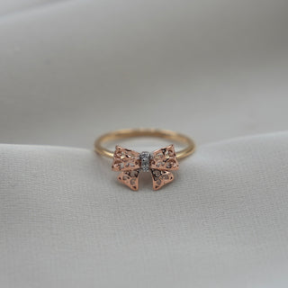 14k Gold Bow Ring