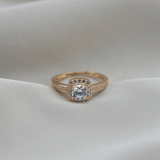 14k Gold Fancy Square Ring