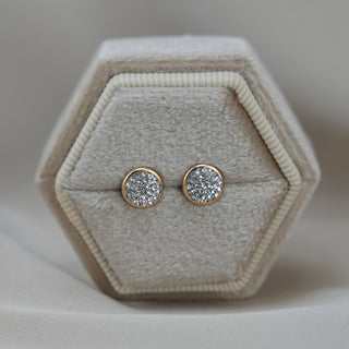 14k Gold Cz Earrings
