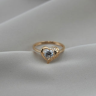14k Gold Heart Ring
