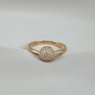 14k Gold Ball Ring