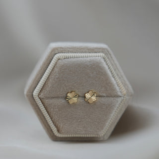 14k Gold Flower Earrings