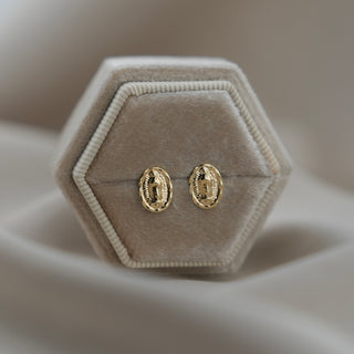 14k Gold Virgencita Earrings