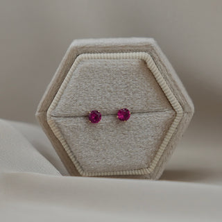 14k Gold Birthstone Earrings