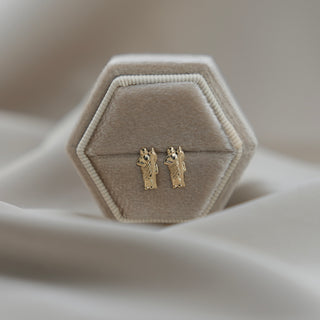 14k Gold San Judas Earrings