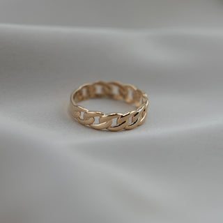 14k Gold Cuban Ring