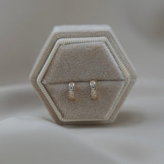 14k Gold Half Huggie Earrings