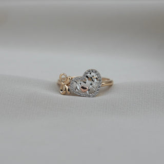 14k Gold Heart Ring