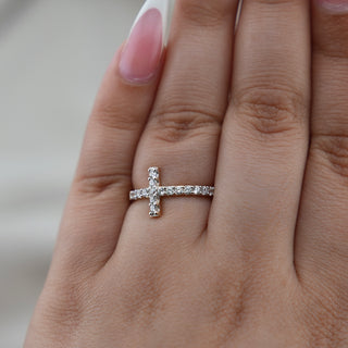 14k Gold Cross Ring