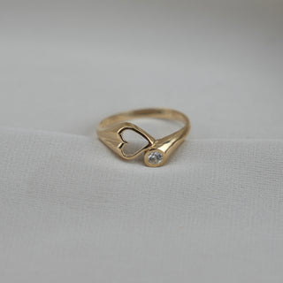 14k Gold Heart Ring