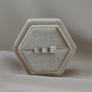 14k Gold Square Earrings