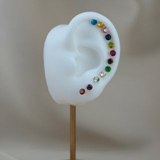 14k Gold Birthstone Earrings
