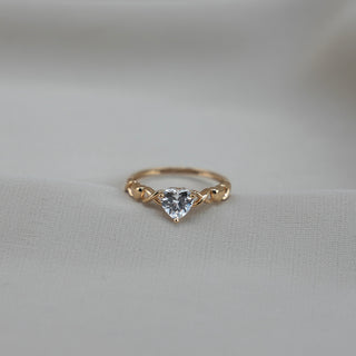 14k Gold Heart Ring